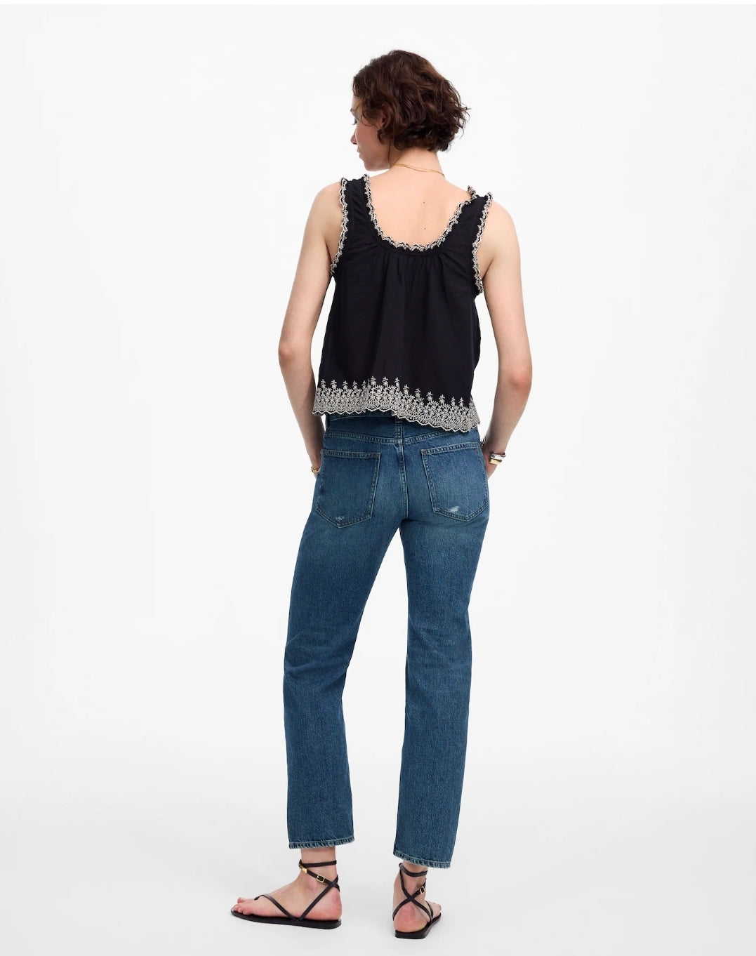 The Dean Easy straight crop jean by Madewell