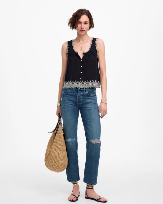 The Dean Easy straight crop jean by Madewell